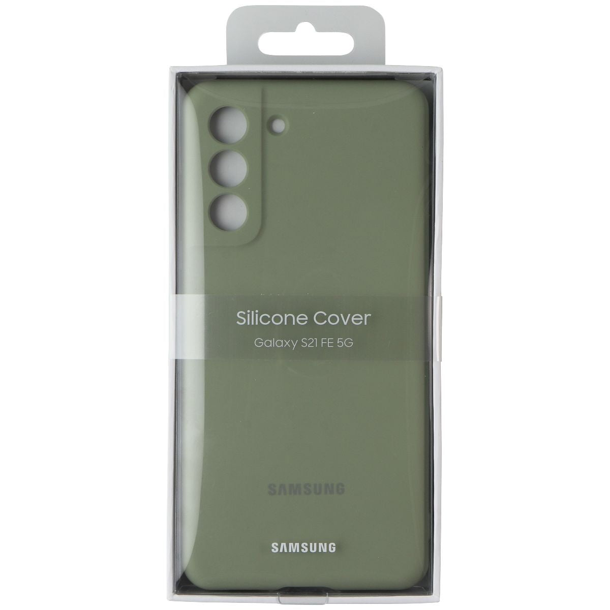 SAMSUNG Silicone Cover Case for Samsung Galaxy S21 FE 5G - Olive Green Cell Phone - Cases, Covers & Skins Samsung - Simple Cell Bulk Wholesale Pricing - USA Seller