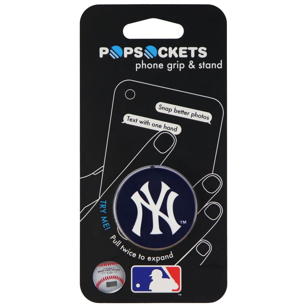 PopSockets: Collapsible Grip & Stand for Phones and Tablets - New York Logo Cell Phone - Mounts & Holders PopSockets - Simple Cell Bulk Wholesale Pricing - USA Seller