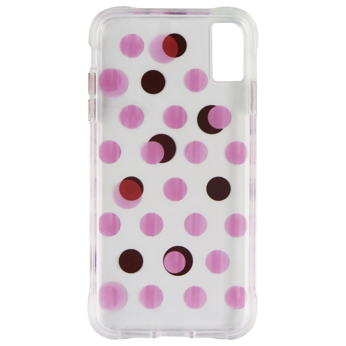 Case-Mate Wallpapers Series Case for iPhone Xs Max - Pink Metallic Dots/Clear Cell Phone - Cases, Covers & Skins Case-Mate - Simple Cell Bulk Wholesale Pricing - USA Seller