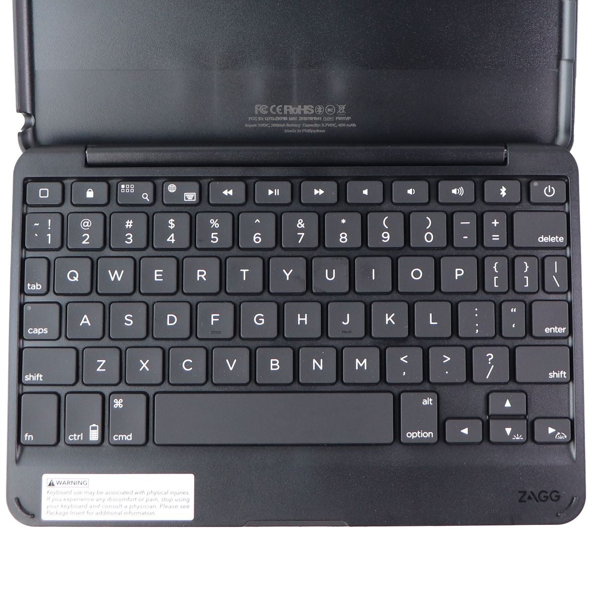 ZAGG Folio Case with Backlit 7 Color Keyboard for iPad Mini 5th Gen - Black iPad/Tablet Accessories - Cases, Covers, Keyboard Folios Zagg - Simple Cell Bulk Wholesale Pricing - USA Seller
