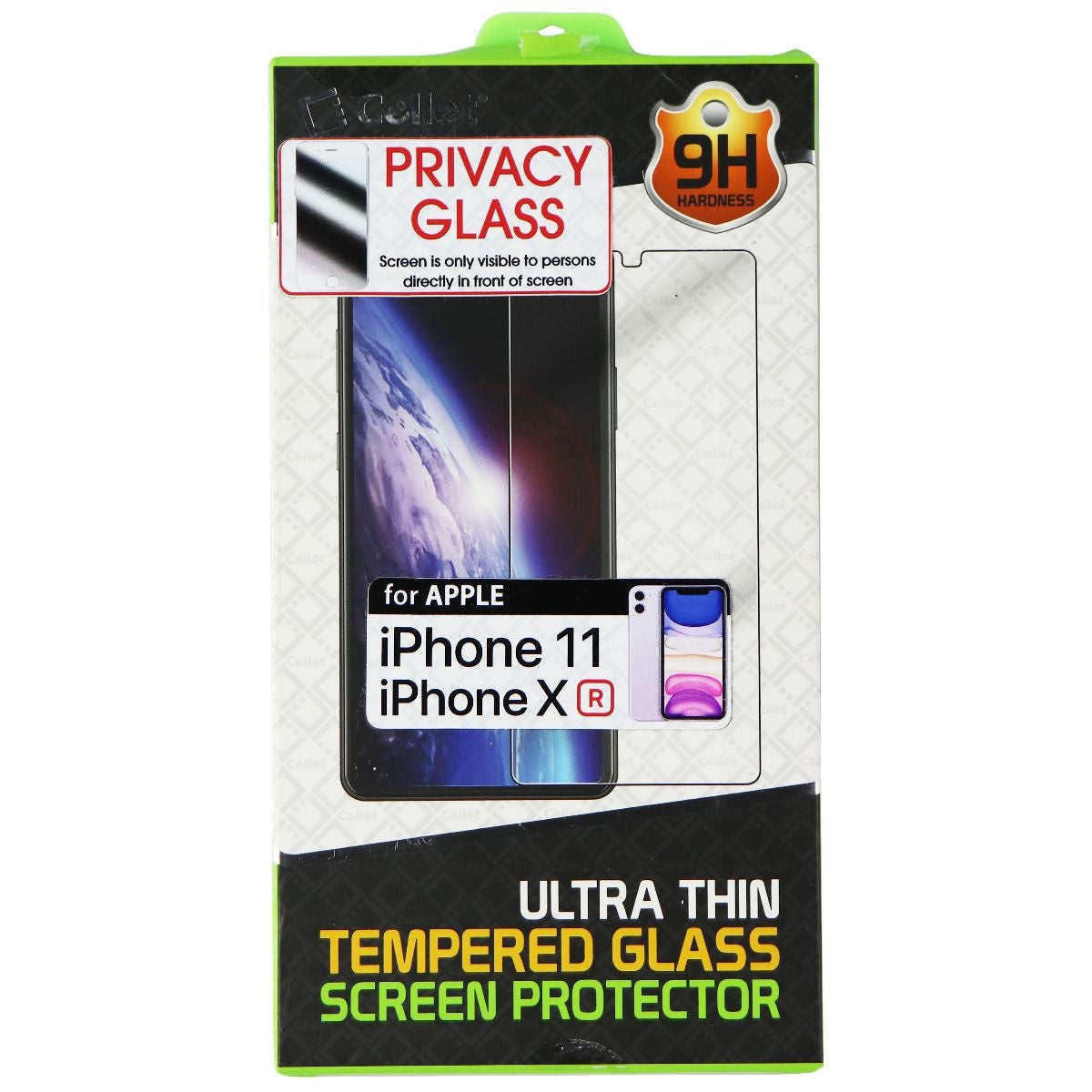 Cellet Privacy Glass Screen Protector for iPhone 11 and XR Cell Phone - Screen Protectors Cellet - Simple Cell Bulk Wholesale Pricing - USA Seller