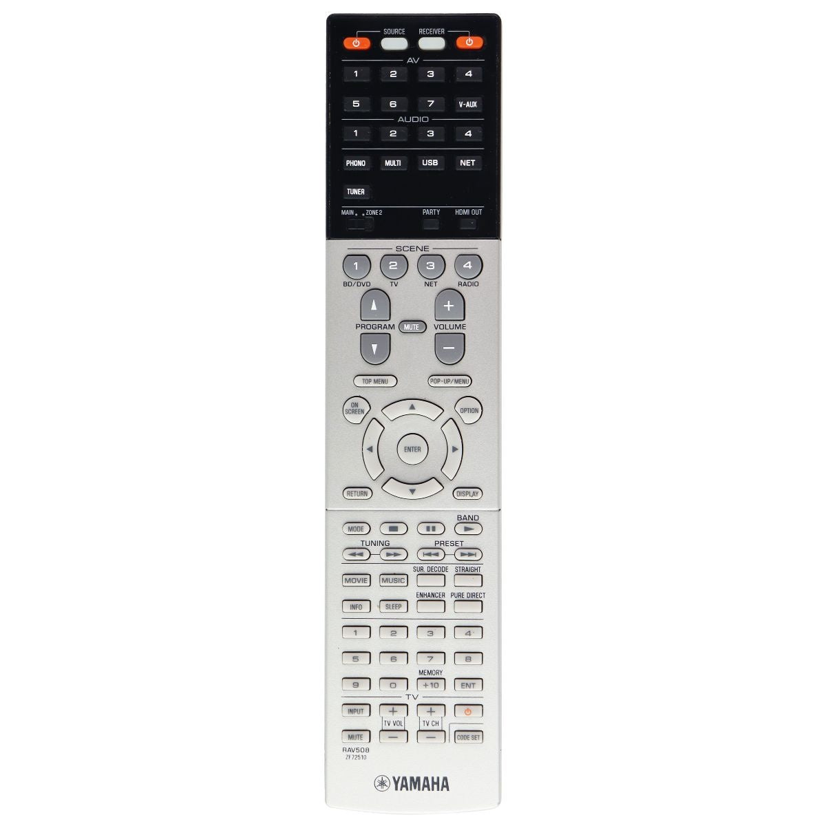 Yamaha RAV508 Remote Control for Select Yamaha Receivers (ZF2510) TV, Video & Audio Accessories - Remote Controls Yamaha - Simple Cell Bulk Wholesale Pricing - USA Seller