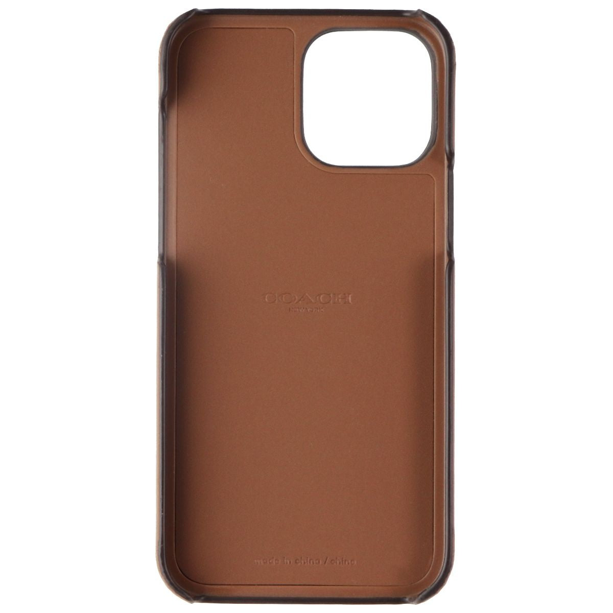 Coach Leather Slim Wrap Case for Apple iPhone 13 Pro Max - Brown Cell Phone - Cases, Covers & Skins Coach - Simple Cell Bulk Wholesale Pricing - USA Seller