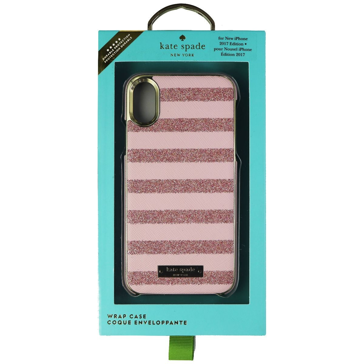 Kate Spade Wrap Series Hard Case for Apple iPhone Xs/X - Rose Quartz Saffiano Cell Phone - Cases, Covers & Skins Kate Spade - Simple Cell Bulk Wholesale Pricing - USA Seller