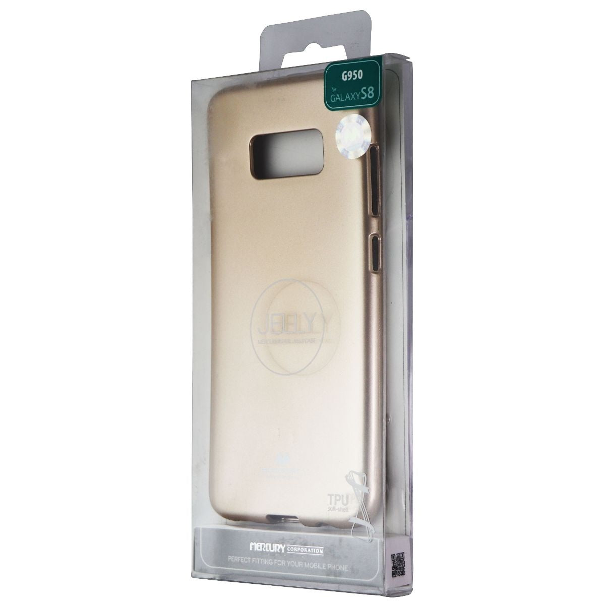 Mercury Goospery Jelly Case for Samsung Galaxy S8 - Gold Cell Phone - Cases, Covers & Skins Mercury - Simple Cell Bulk Wholesale Pricing - USA Seller