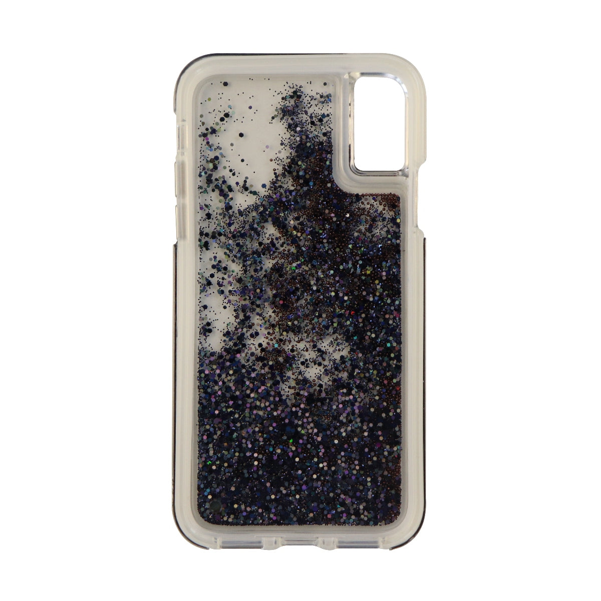 Case-Mate Waterfall Series Case for iPhone X 10 - Clear/Black Pearl Glitter Cell Phone - Cases, Covers & Skins Case-Mate - Simple Cell Bulk Wholesale Pricing - USA Seller