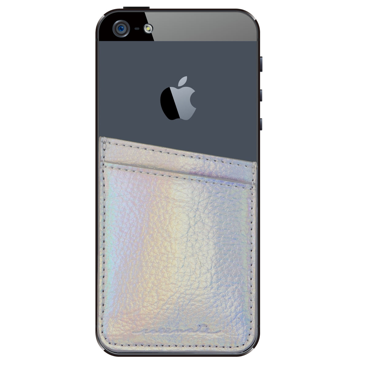 Case-Mate Pockets Series Stick On Card Holder for Smartphones - Silver Cell Phone - Cases, Covers & Skins Case-Mate - Simple Cell Bulk Wholesale Pricing - USA Seller