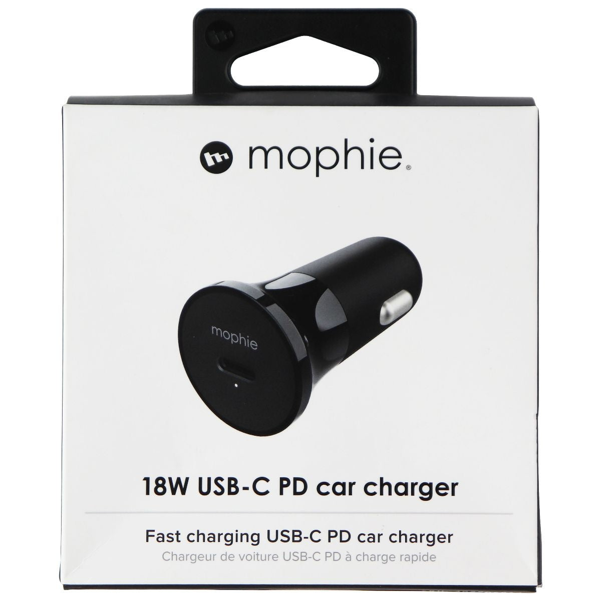 mophie USB-C PD Fast Car Charger (18W) - Black Cell Phone - Chargers & Cradles Mophie - Simple Cell Bulk Wholesale Pricing - USA Seller