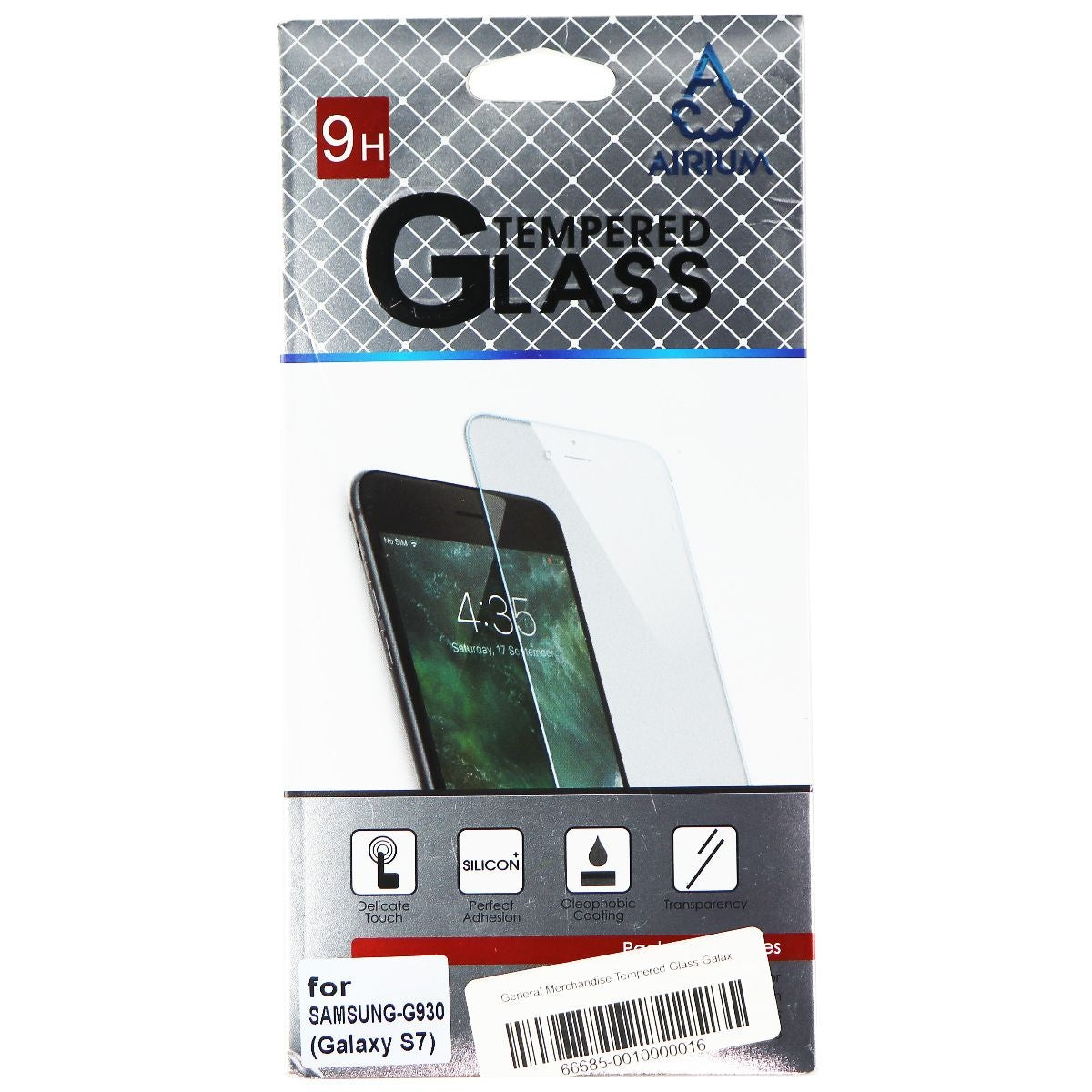 AIRIUM Tempered Glass Screen Protector for Samsung Galaxy S7 - Clear Cell Phone - Screen Protectors Airium - Simple Cell Bulk Wholesale Pricing - USA Seller