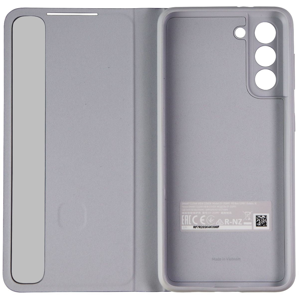 Samsung S-View Flip Cover for Samsung Galaxy S21 & S21 5G Smartphones - Violet Cell Phone - Cases, Covers & Skins Samsung Electronics - Simple Cell Bulk Wholesale Pricing - USA Seller