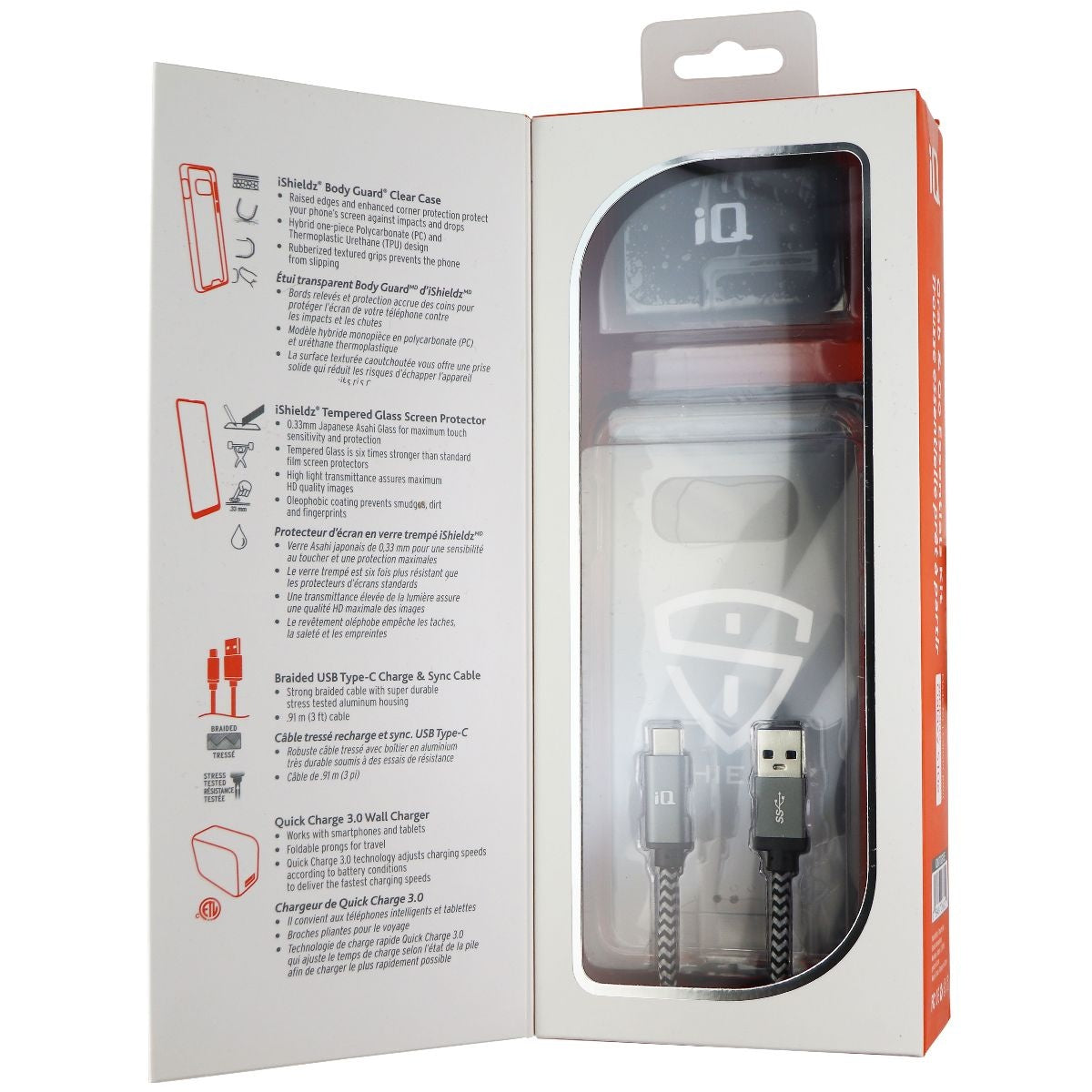 iQ Grab & Go Essentials Kit Charger & Case for Samsung Galaxy S10e Smartphones Cell Phone - Cases, Covers & Skins iQ - Simple Cell Bulk Wholesale Pricing - USA Seller