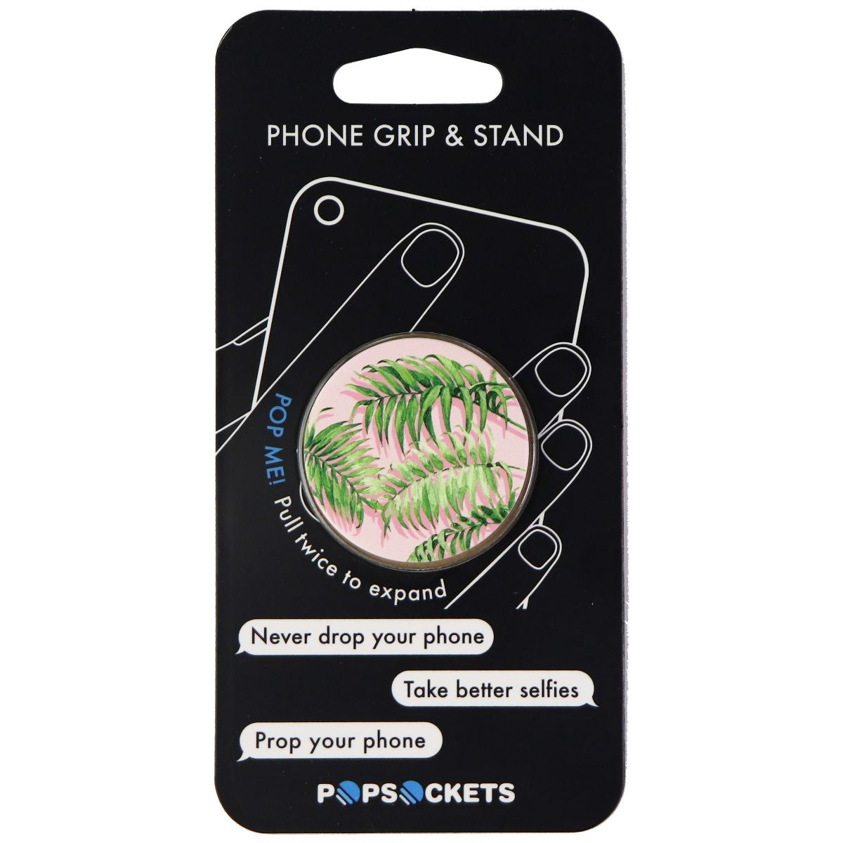 PopSockets: Collapsible Grip and Stand for Phones and Tablets - Palm Shadows Cell Phone - Mounts & Holders PopSockets - Simple Cell Bulk Wholesale Pricing - USA Seller