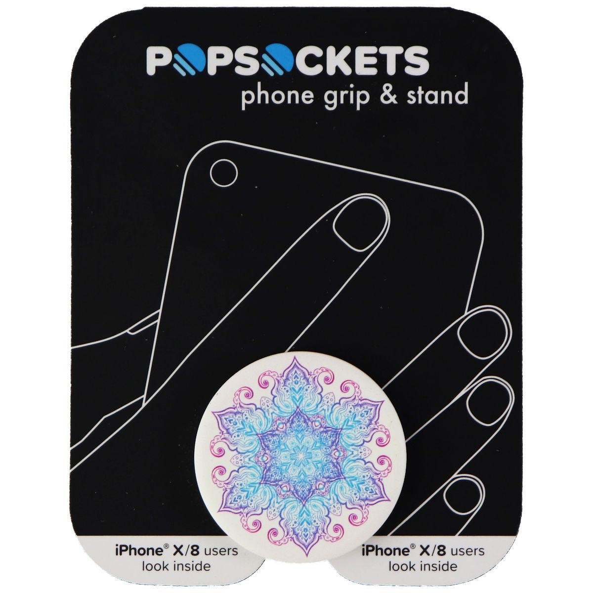 PopSockets: Collapsible Grip & Stand for Phones and Tablets - Flower Mandala Cell Phone - Mounts & Holders PopSockets - Simple Cell Bulk Wholesale Pricing - USA Seller