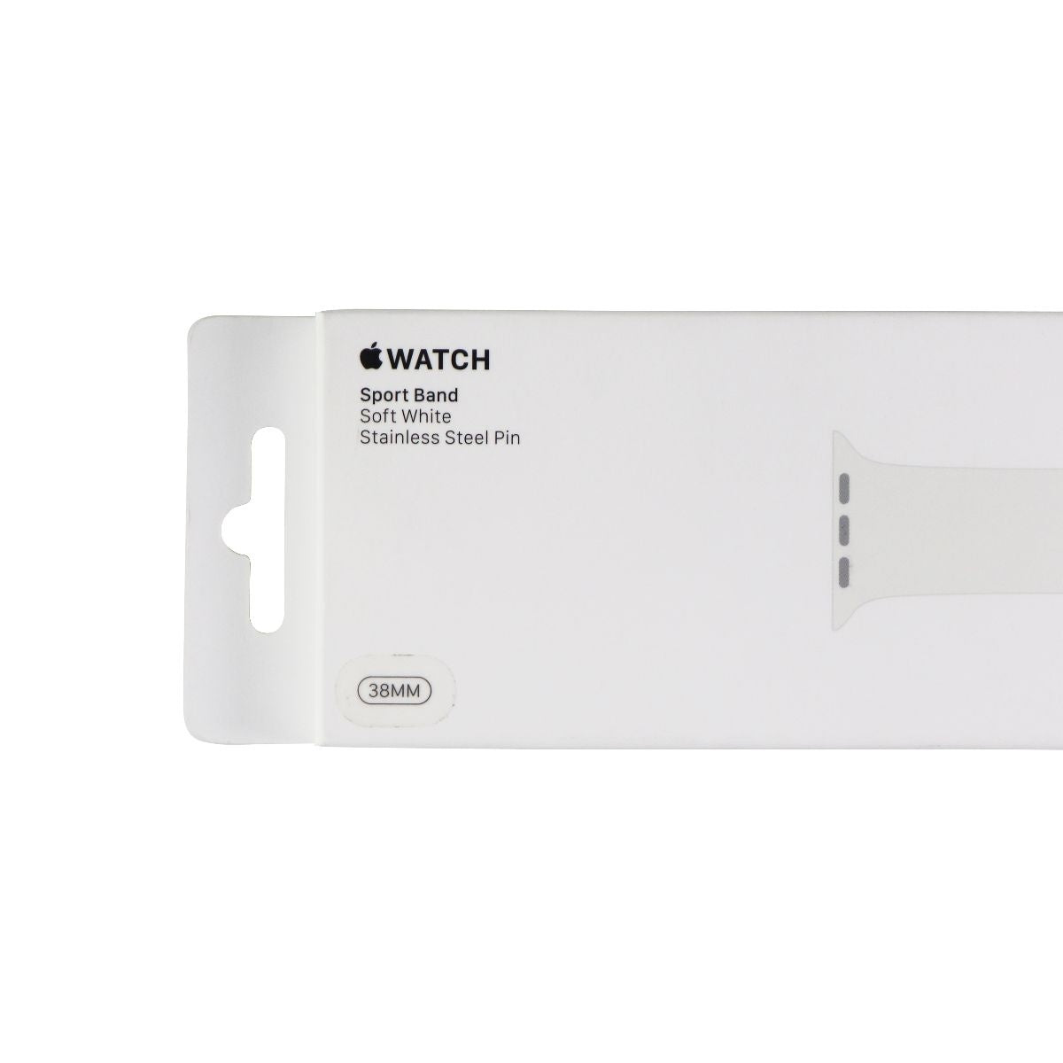 Apple Watch Sport Band (38mm) for Apple Watch All Series 38 & 40mm - Soft White Smart Watch Accessories - Watch Bands Apple - Simple Cell Bulk Wholesale Pricing - USA Seller