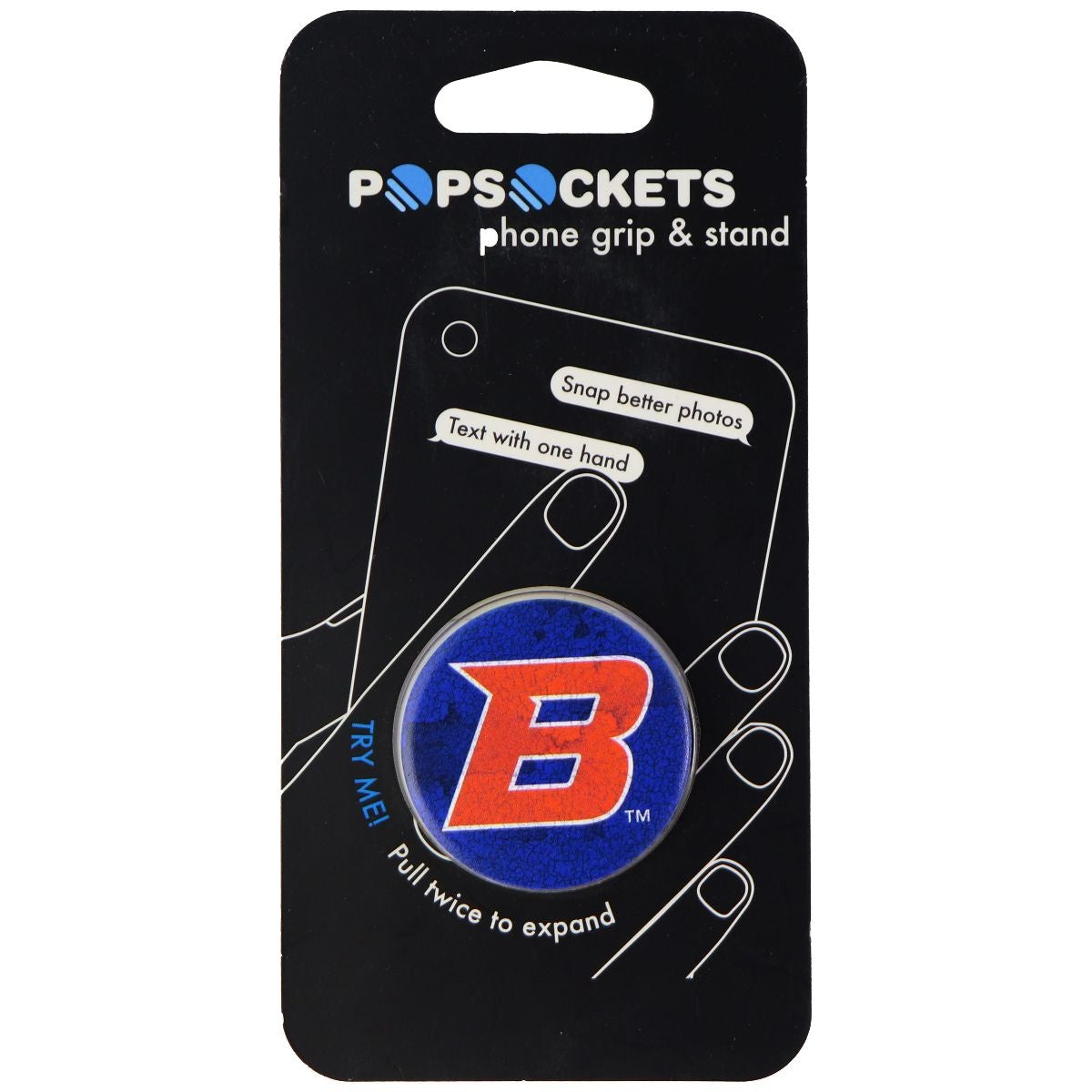 PopSockets: Collapsible Grip & Stand for Phones/Tablets - Boise State Heritage Cell Phone - Mounts & Holders PopSockets - Simple Cell Bulk Wholesale Pricing - USA Seller