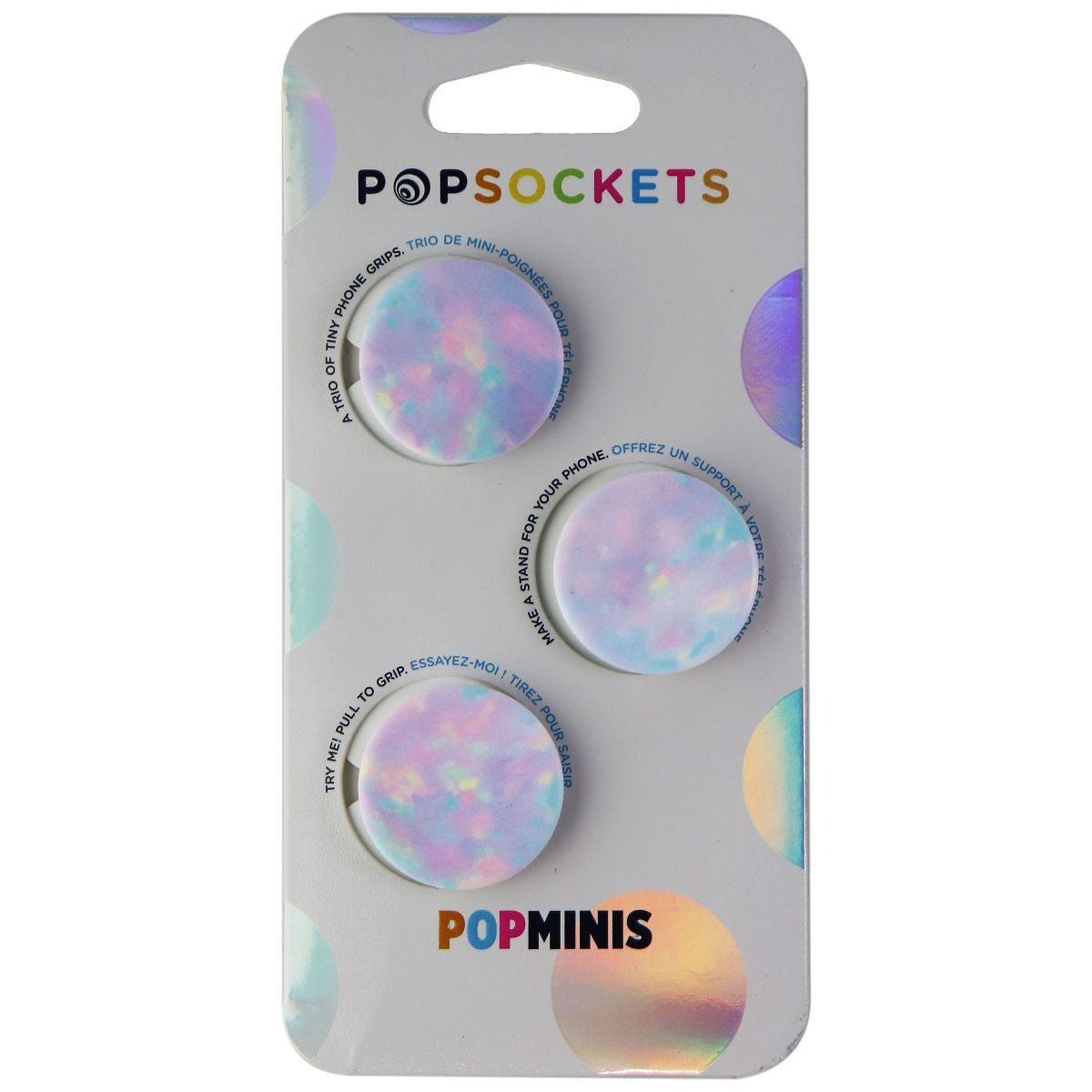 PopSockets PopMinis: Mini Grips for Phones & Tablets (3 Pack) - Moonstone Mood Cell Phone - Mounts & Holders PopSockets - Simple Cell Bulk Wholesale Pricing - USA Seller