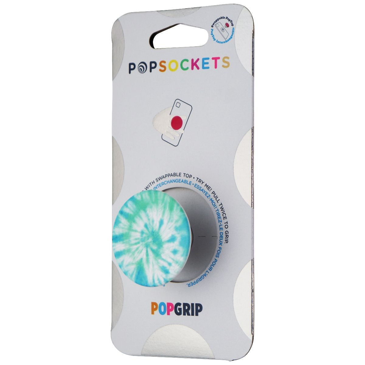 PopSockets PopGrip with Expandable and Swappable Top for Phones - Sea Foam Swirl Cell Phone - Mounts & Holders PopSockets - Simple Cell Bulk Wholesale Pricing - USA Seller