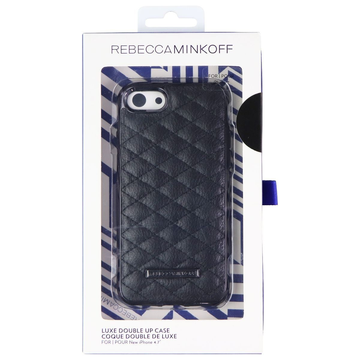 Rebecca Minkoff Luxe Designer Case for iPhone SE (2nd Gen) / 8 / 7 - Quilted Cell Phone - Cases, Covers & Skins Rebecca Minkoff - Simple Cell Bulk Wholesale Pricing - USA Seller
