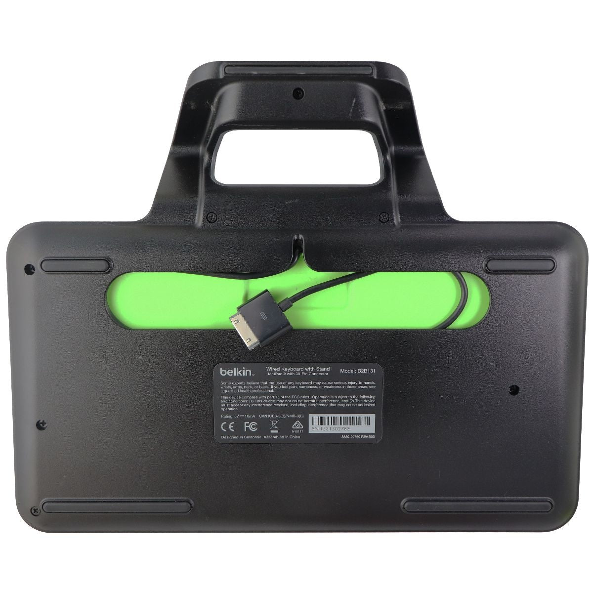 Belkin Wired Keyboard for Older Generation iPads with 30-Pin Connector - Black Gaming/Console - Keyboards & Keypads Belkin - Simple Cell Bulk Wholesale Pricing - USA Seller