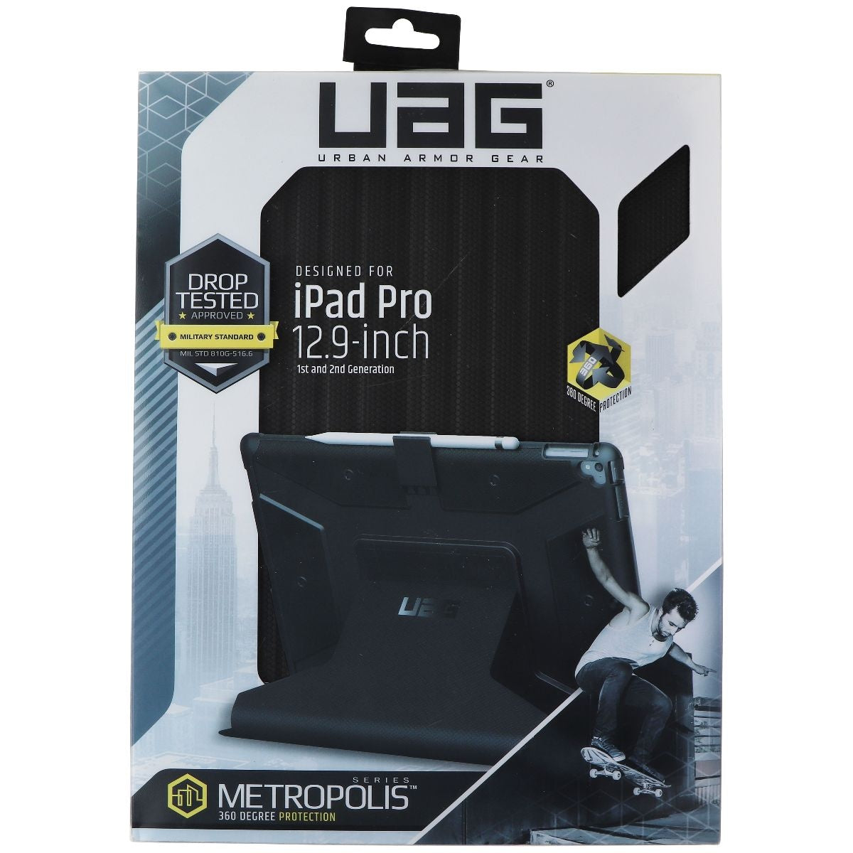Urban Armor Gear Metropolis Series Case for Apple iPad Pro (1st/2nd Gen) - Black iPad/Tablet Accessories - Cases, Covers, Keyboard Folios Urban Armor Gear - Simple Cell Bulk Wholesale Pricing - USA Seller