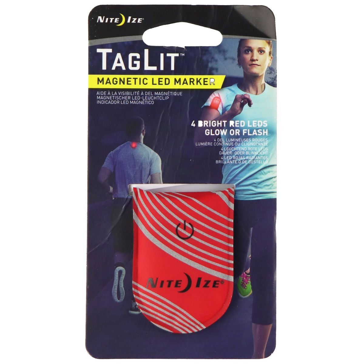 TagLit Magnetic LED Battery Powered Marker for Night Sports & Exercise - Red Other Sporting Goods TagLit - Simple Cell Bulk Wholesale Pricing - USA Seller