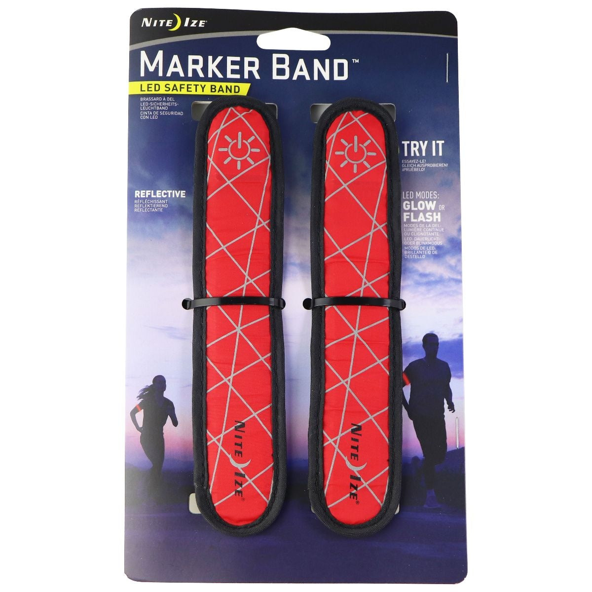 Nite Ize Marker Band LED Safety Light Band for Running, Walking & More - Red Other Sporting Goods Nite Ize - Simple Cell Bulk Wholesale Pricing - USA Seller