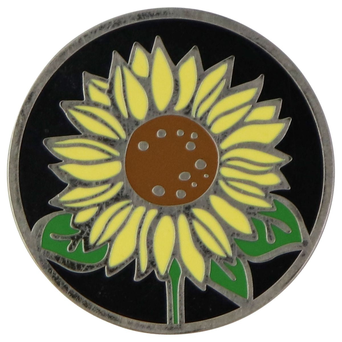 PopSockets PopGrip Swappable Top - Enamel Sunflower (Top ONLY/No Base) Cell Phone - Mounts & Holders PopSockets - Simple Cell Bulk Wholesale Pricing - USA Seller