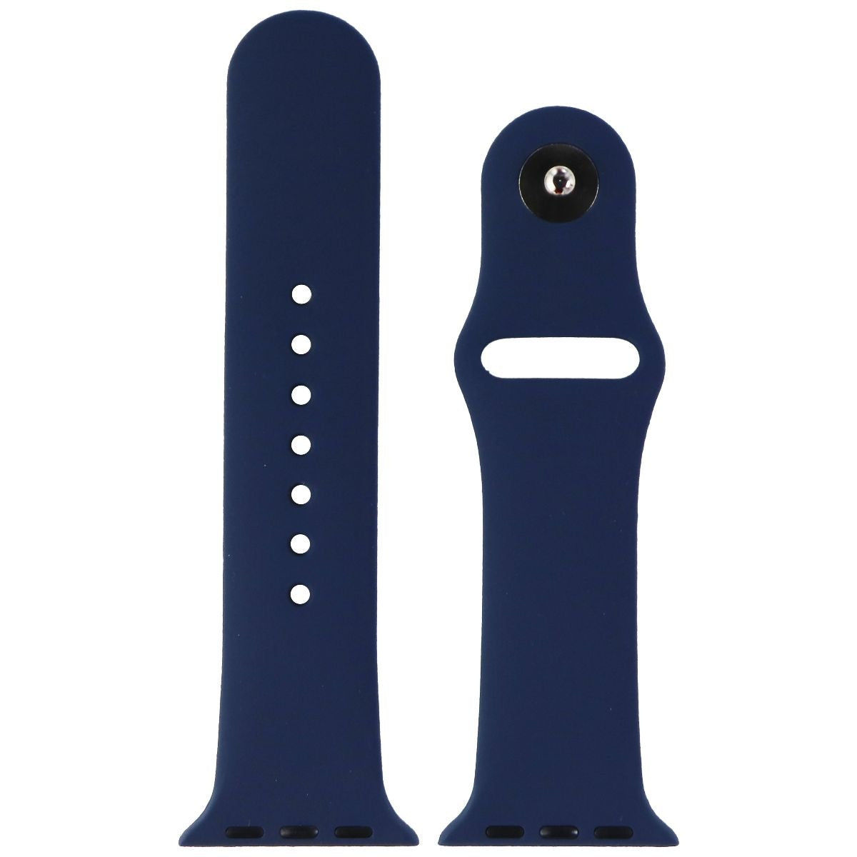 Silicone Watch Band for Apple Watch 38mm/40mm Cases - Dark Blue - Small Smart Watch Accessories - Watch Bands Unbranded - Simple Cell Bulk Wholesale Pricing - USA Seller