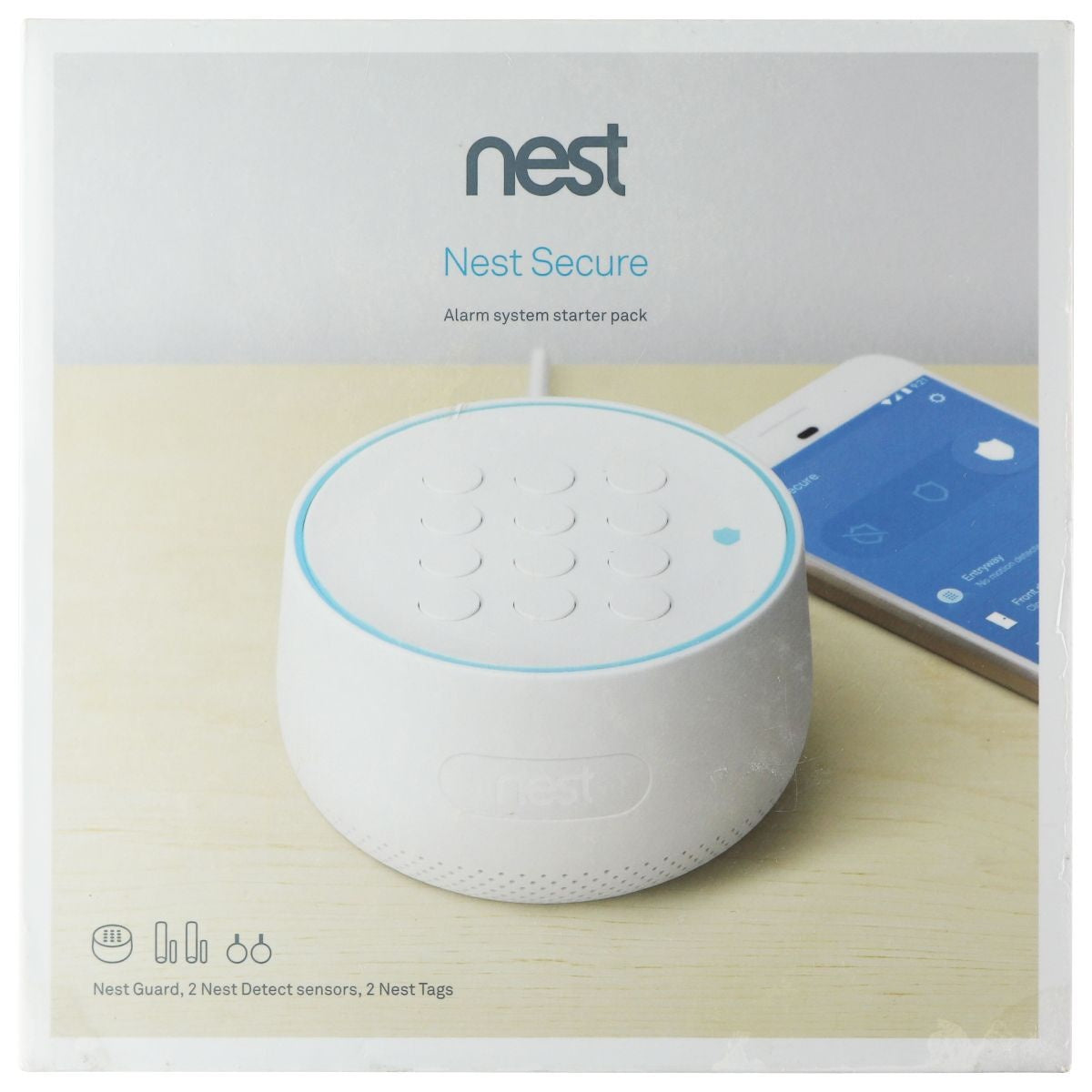 Nest - Secure Alarm System with 2 Detect Sensors - White (H1500ES) Home Improvement - Other Home Improvement Nest - Simple Cell Bulk Wholesale Pricing - USA Seller