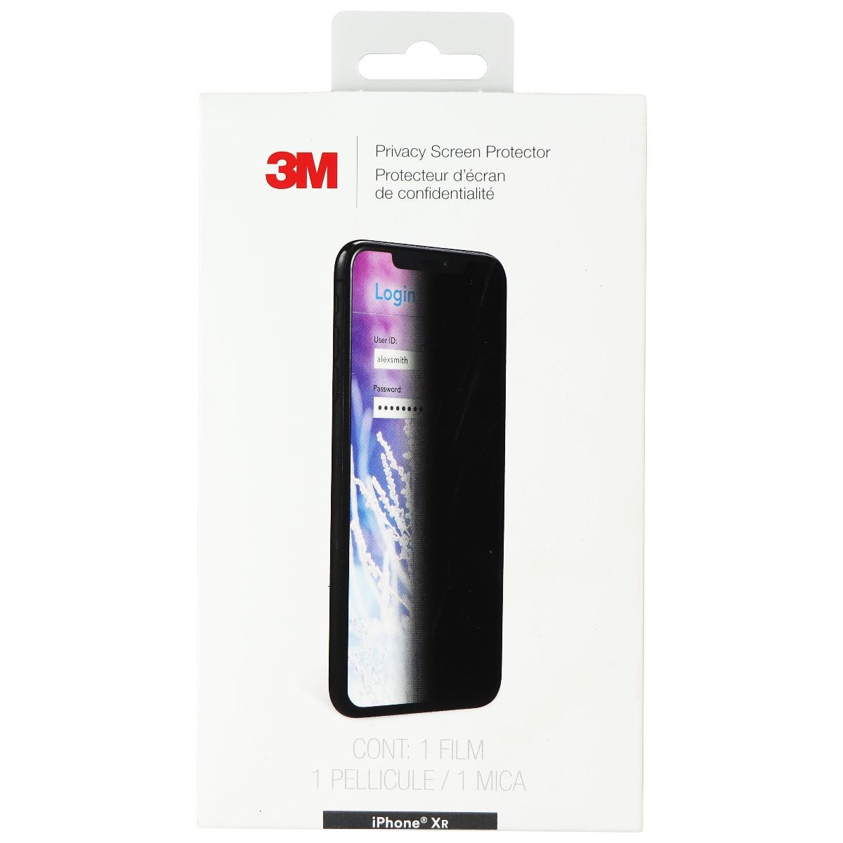3M Privacy Screen Protector for iPhone XR - Clear/ Tinted Cell Phone - Screen Protectors 3M - Simple Cell Bulk Wholesale Pricing - USA Seller