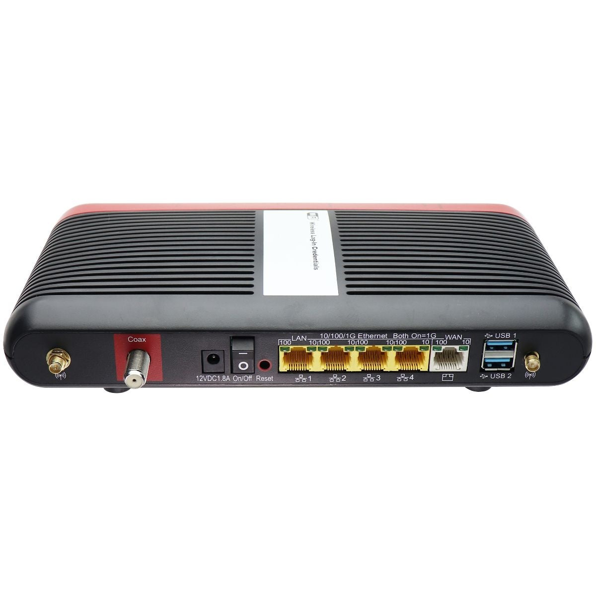 Verizon Actiontec MI424WR Fios Advanced Wi-Fi Router - Black/Red Networking - Wireless Wi-Fi Routers Actiontec - Simple Cell Bulk Wholesale Pricing - USA Seller