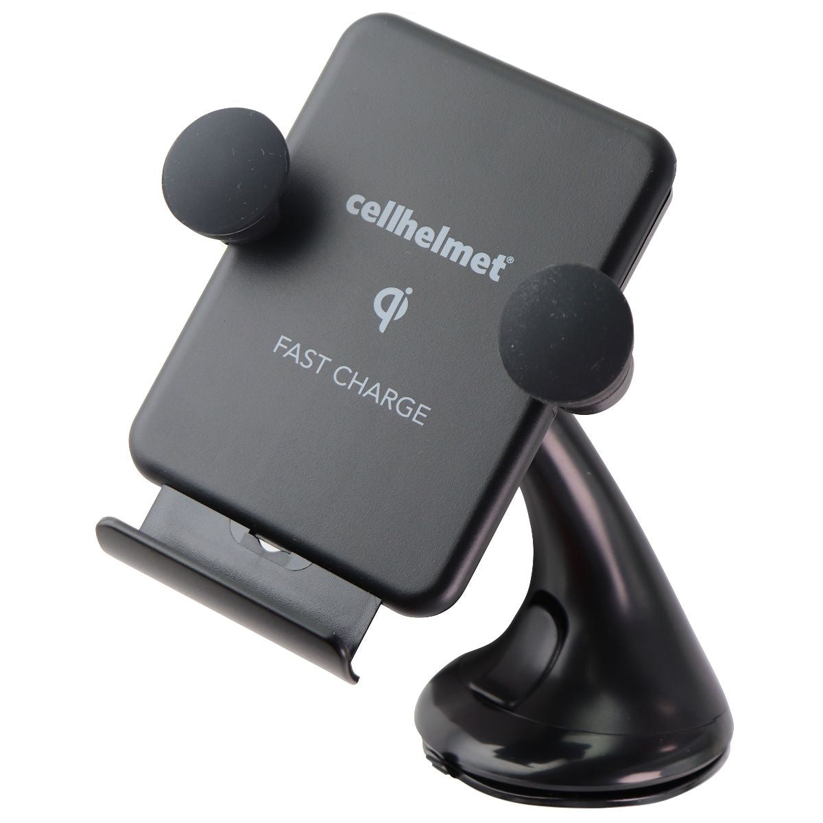 CellHelmet Qi Wireless Charger Car Mount (10W) Black Simple Cell Bulk