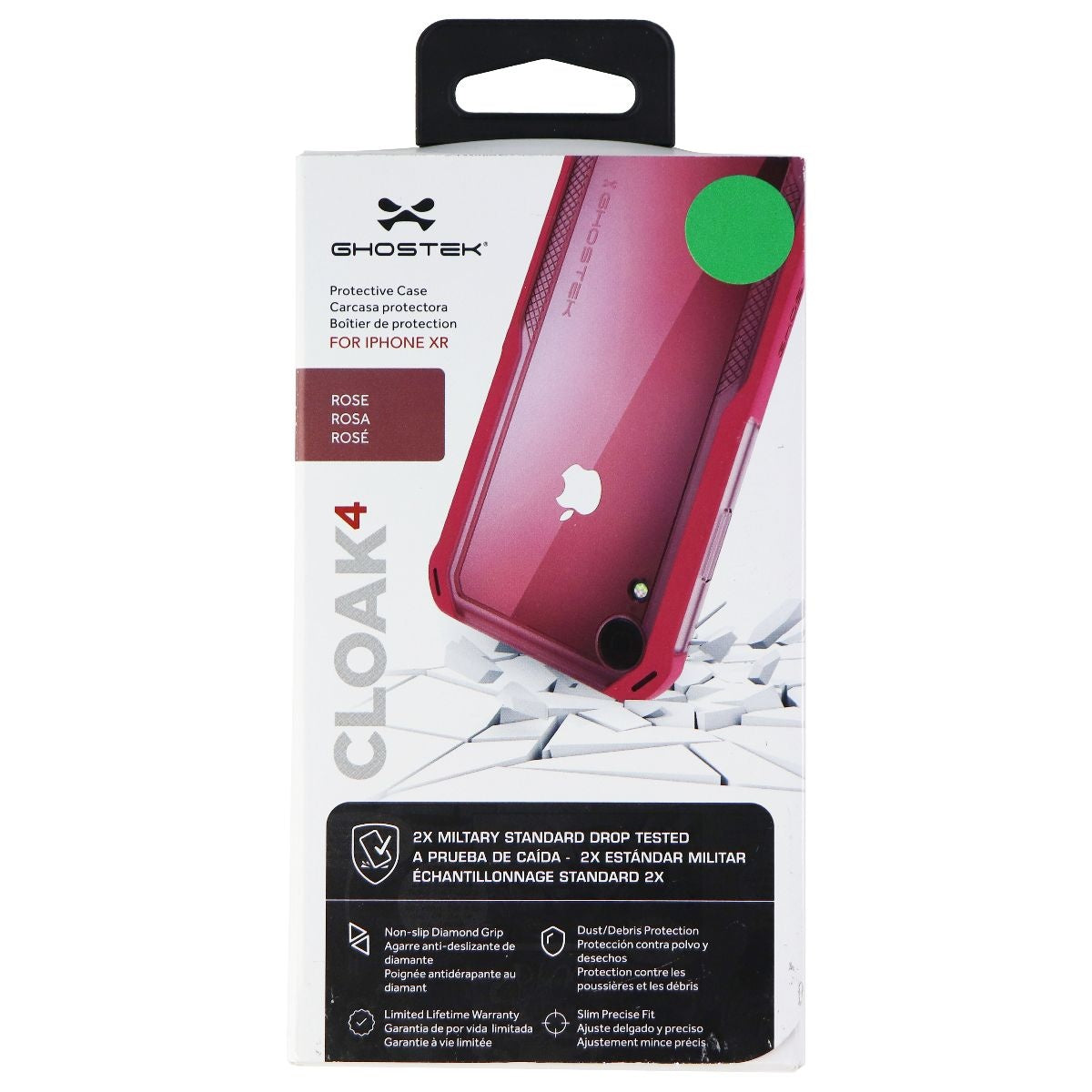 Ghostek Cloak4 Protective Phone Case for Apple iPhone XR - Rose Cell Phone - Cases, Covers & Skins Ghostek - Simple Cell Bulk Wholesale Pricing - USA Seller