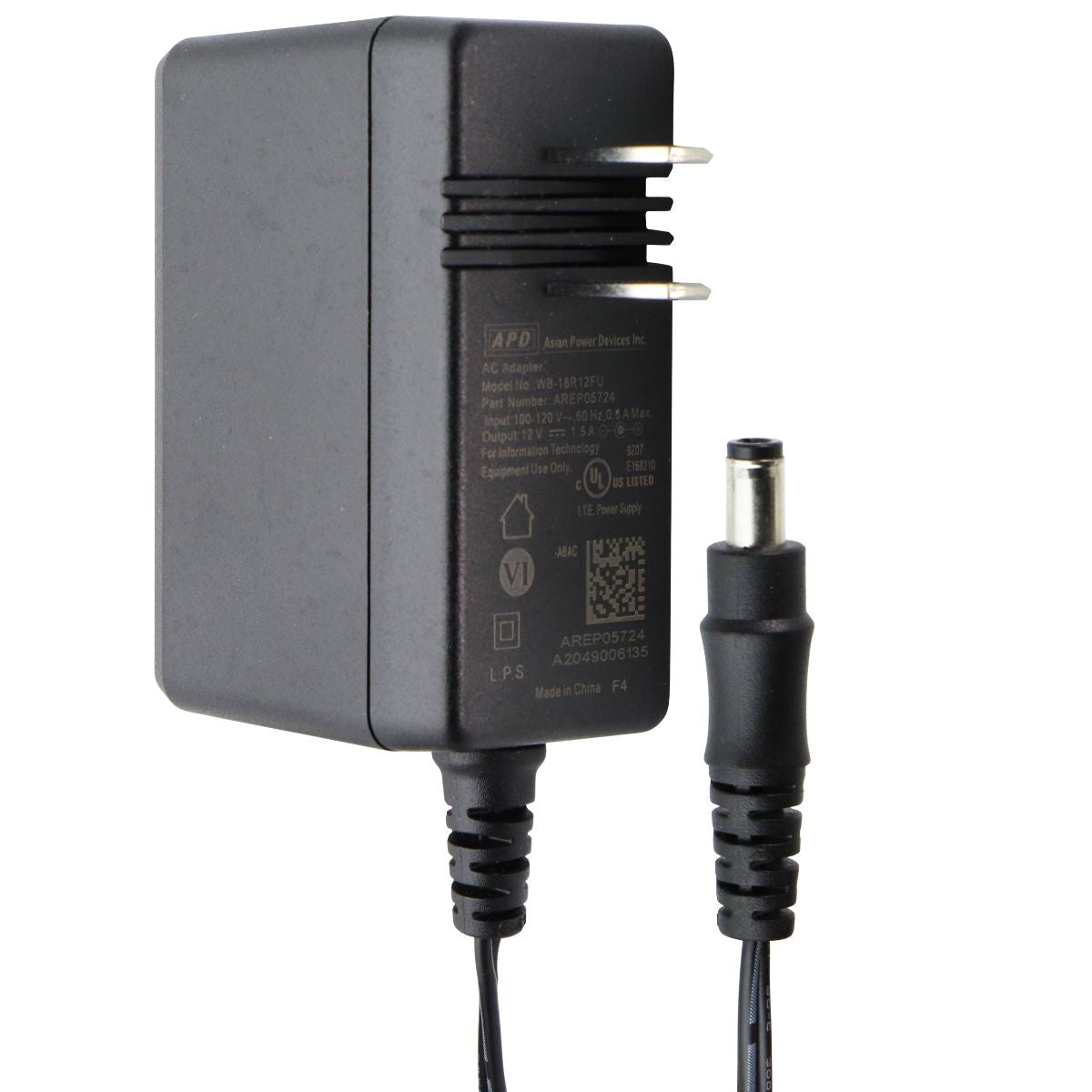 APD (12V/1.5A) AC Adapter Wall Charger (WB-18R12FU) Multipurpose Batteries & Power - Multipurpose AC to DC Adapters APD - Simple Cell Bulk Wholesale Pricing - USA Seller