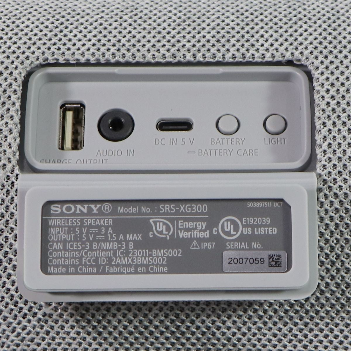 Sony SRS-XG300 X-Series Wireless Portable-Bluetooth Party-Speaker - Light Gray Home Multimedia - Home Speakers & Subwoofers Sony - Simple Cell Bulk Wholesale Pricing - USA Seller