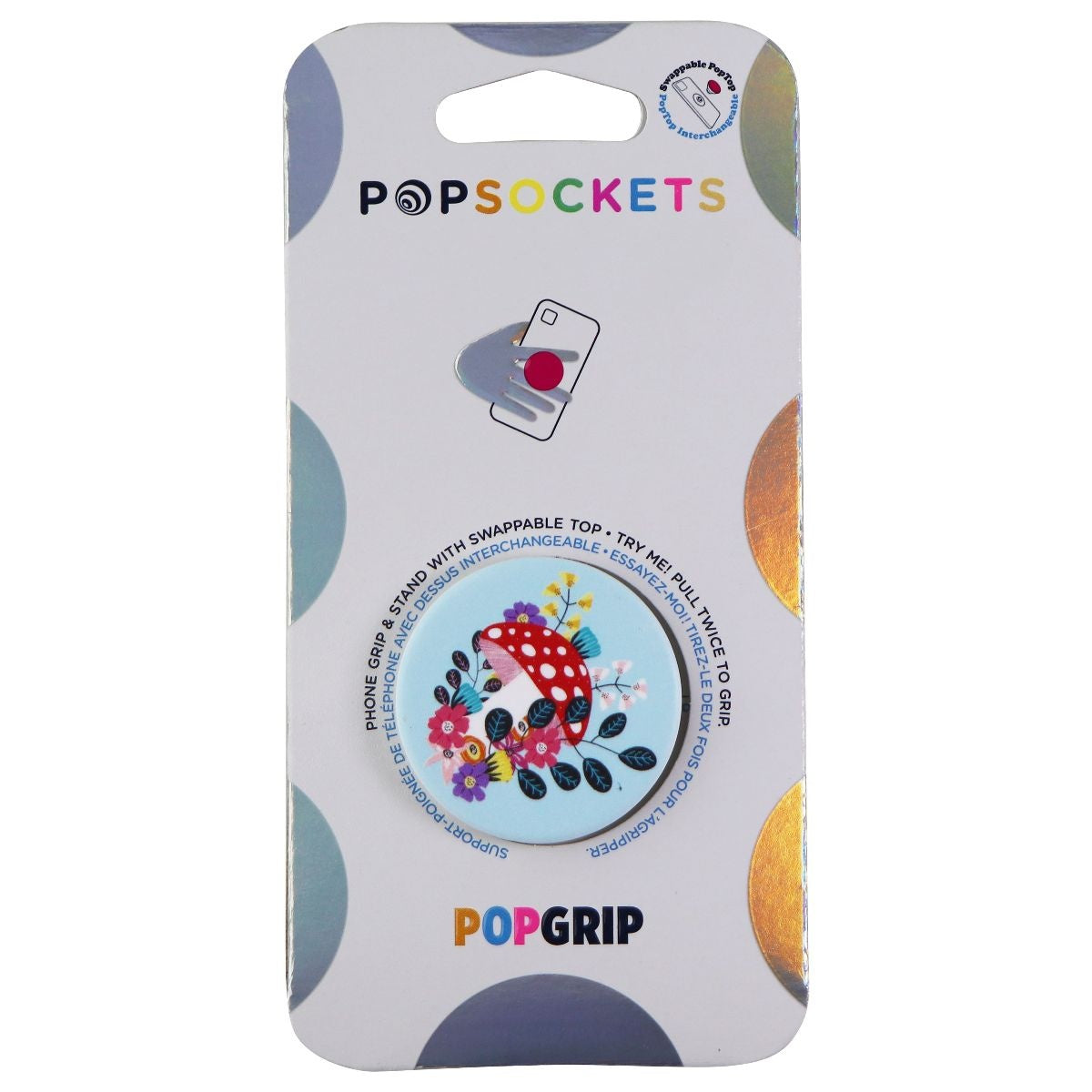 PopSockets Swappable PopGrip Phone Grip and Stand - Shroom Blooms Cell Phone - Mounts & Holders PopSockets - Simple Cell Bulk Wholesale Pricing - USA Seller