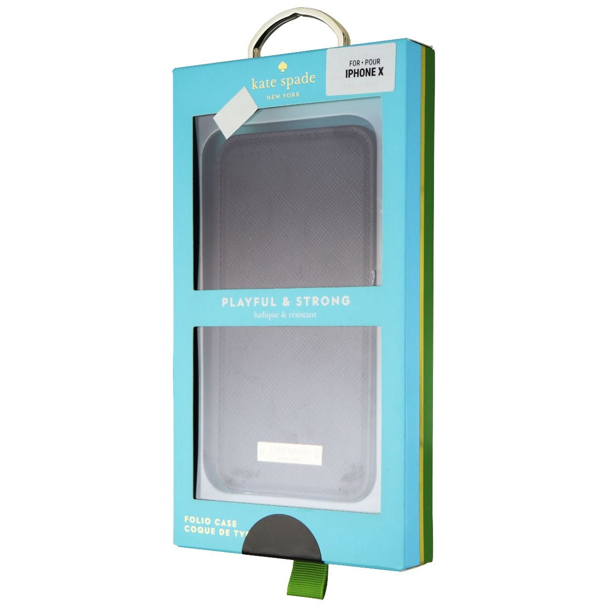 Kate Spade Folio Case for Apple iPhone Xs and iPhone X - Saffiano Black Cell Phone - Cases, Covers & Skins Kate Spade - Simple Cell Bulk Wholesale Pricing - USA Seller