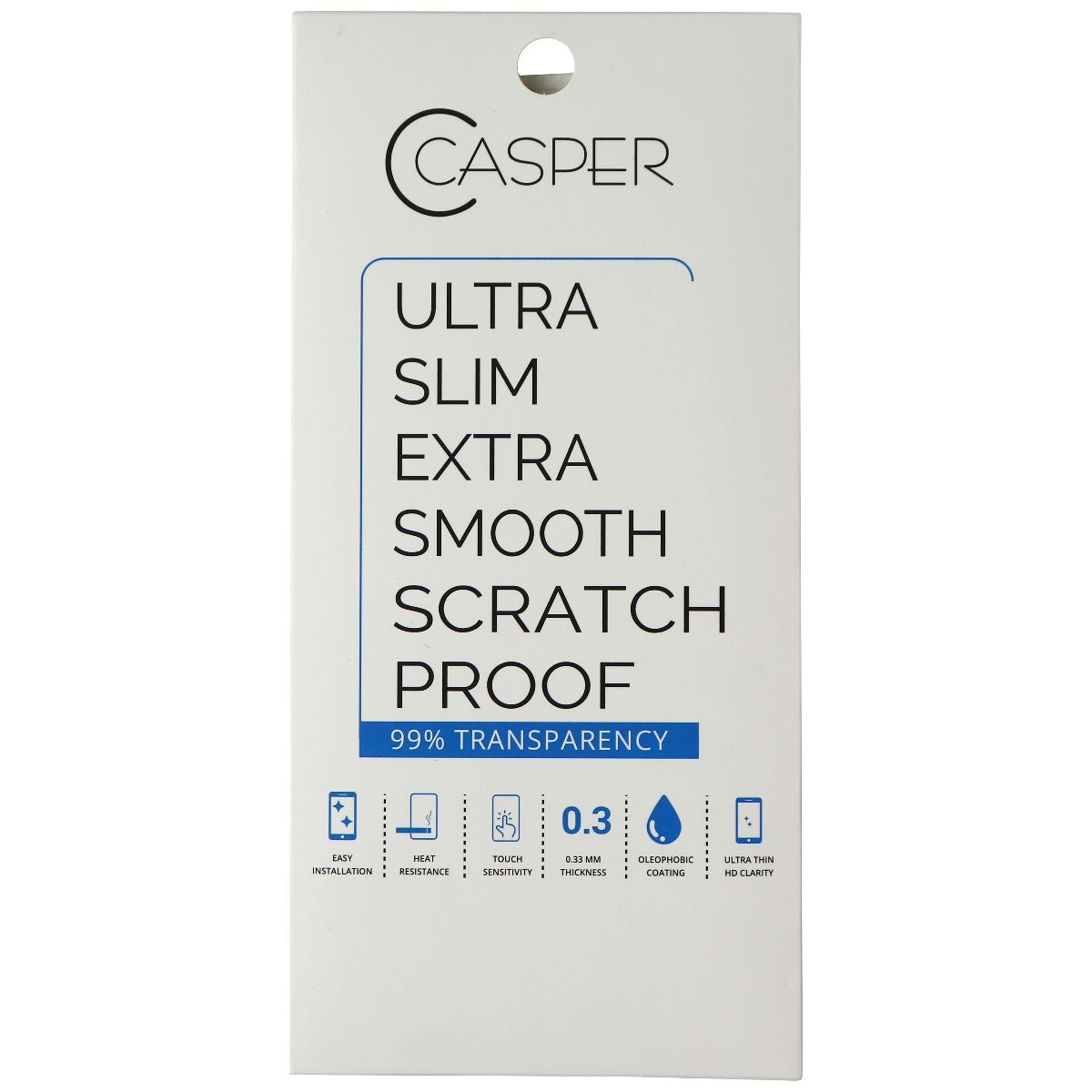 Casper Ultra Slim Tempered Glass for Apple iPhone 13 Pro Max Cell Phone - Screen Protectors Casper - Simple Cell Bulk Wholesale Pricing - USA Seller