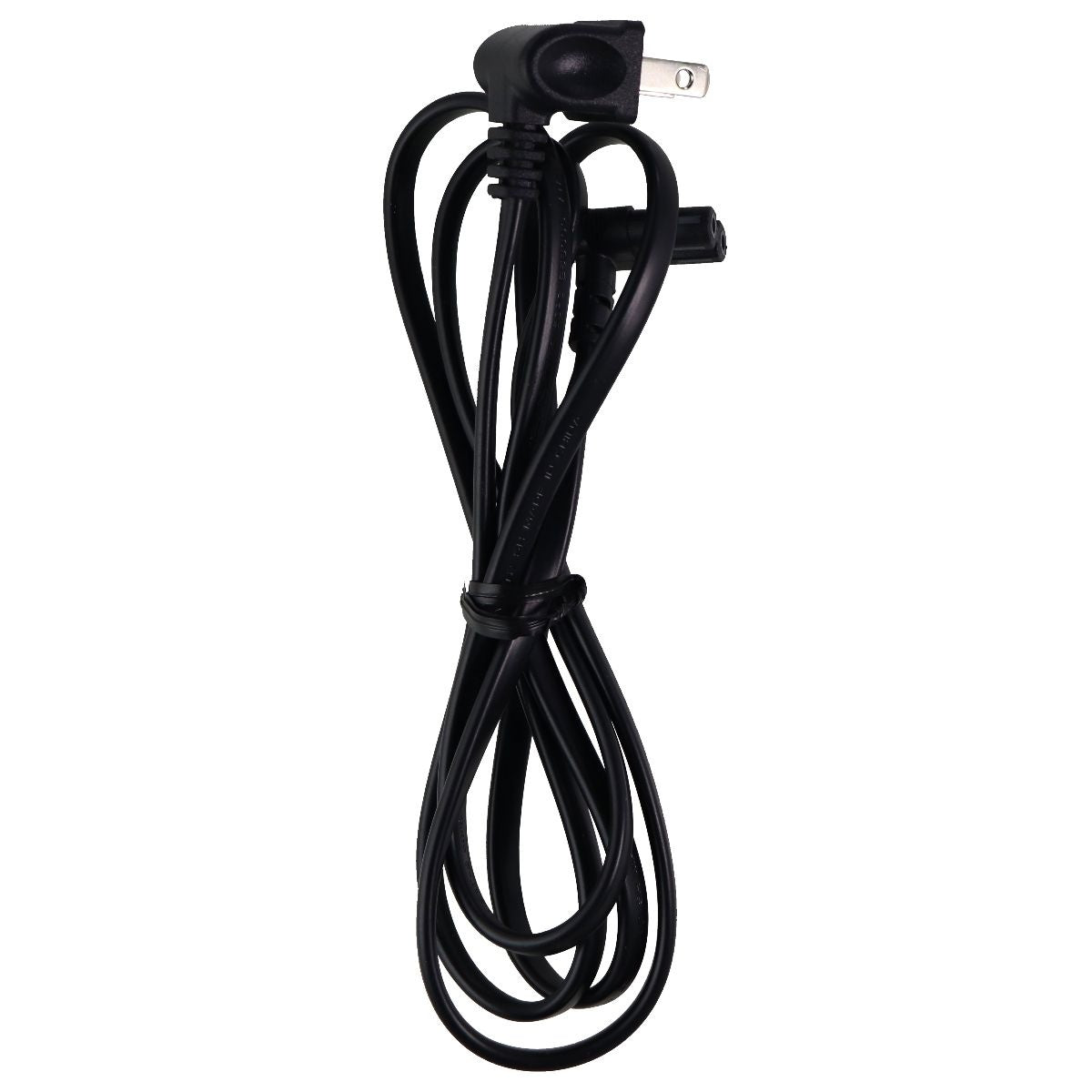 Longwell Right Angle AC Figure-8 Power Cable - Black (E55349 LS-7LV 7A-125V) Portable Audio - Cables & Adapters Longwell - Simple Cell Bulk Wholesale Pricing - USA Seller