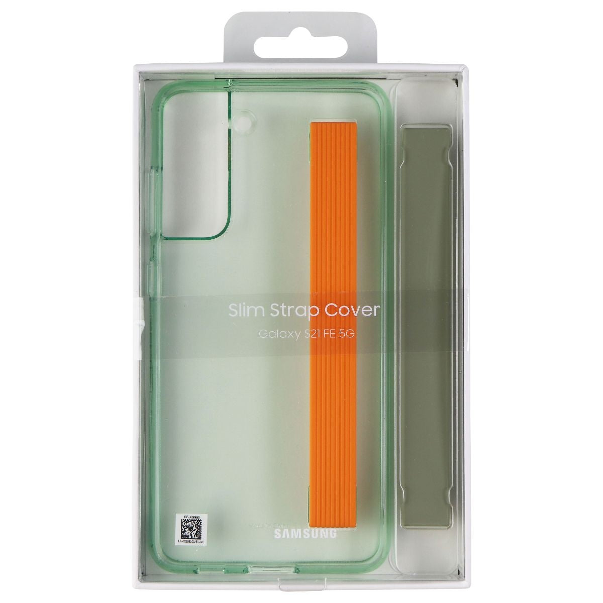 Samsung Slim Strap Cover Case for Galaxy S21 FE (5G) - Clear/Green/Olive/Orange Cell Phone - Cases, Covers & Skins Samsung - Simple Cell Bulk Wholesale Pricing - USA Seller