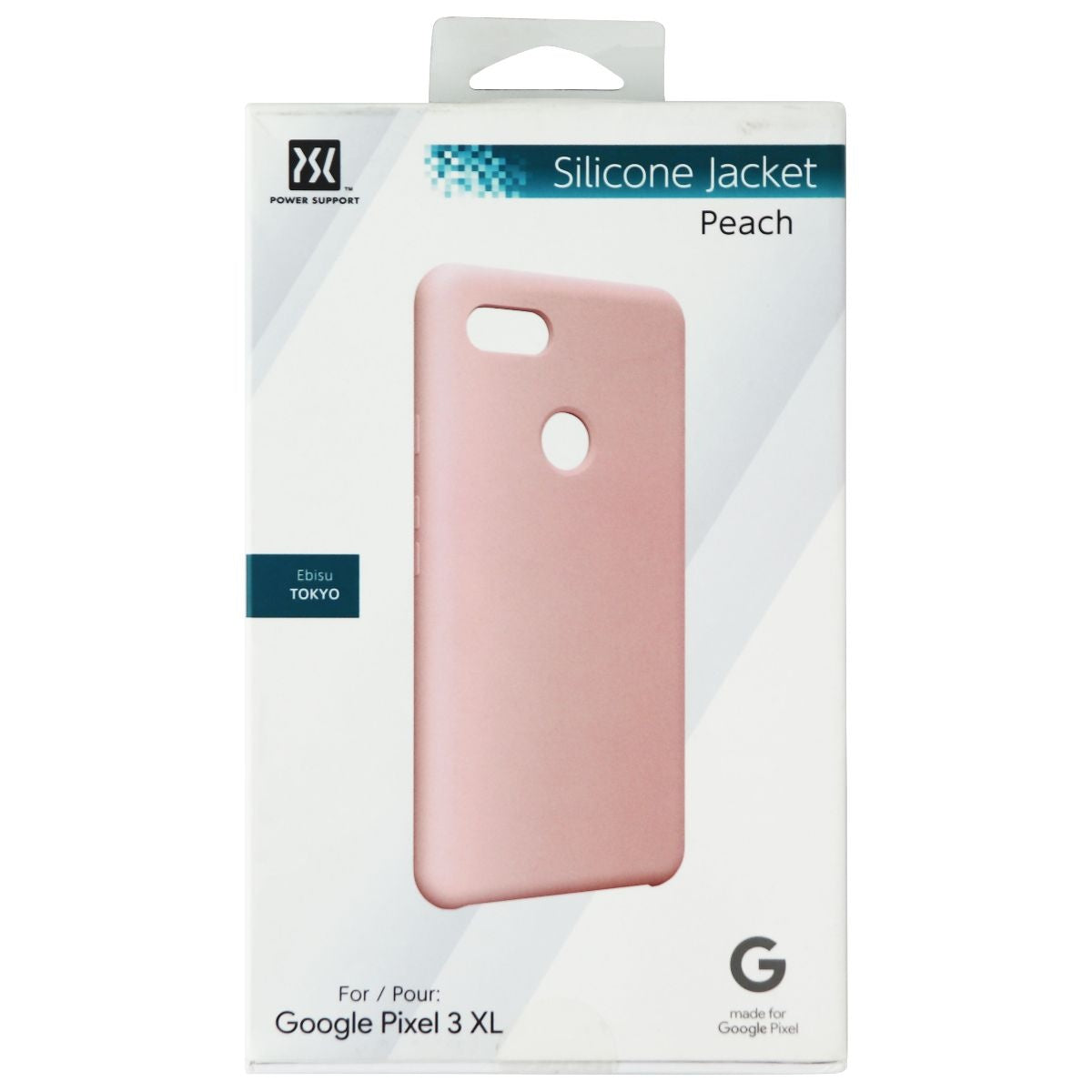 Power Support Silicone Jacket Case for Google Pixel 3 XL - Peach Cell Phone - Cases, Covers & Skins Power Support - Simple Cell Bulk Wholesale Pricing - USA Seller