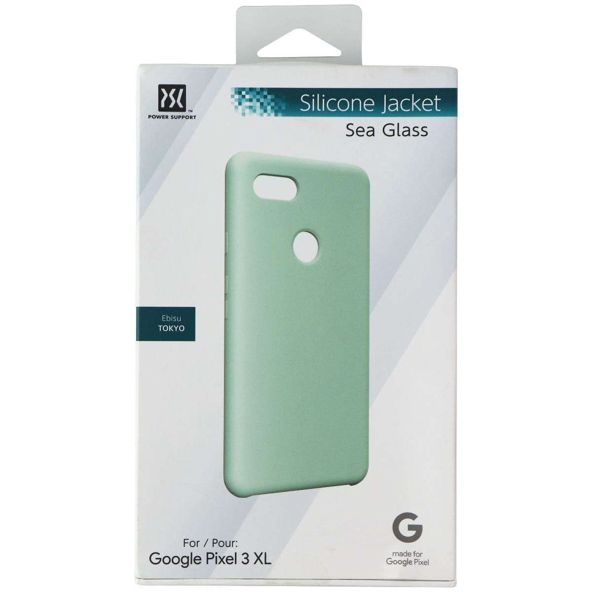 Power Support Silicone Jacket Case for Google Pixel 3 XL - Mint Green Cell Phone - Cases, Covers & Skins Power Support - Simple Cell Bulk Wholesale Pricing - USA Seller