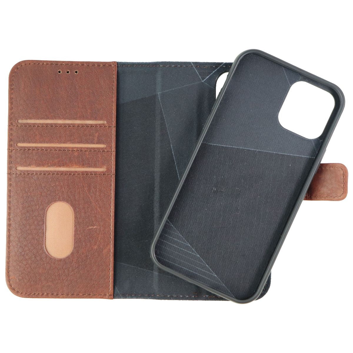 Decoded Premium 2 Case Bundle for iPhone 12 Pro & iPhone 12 - 1 Black & 1 Brown Cell Phone - Cases, Covers & Skins Decoded - Simple Cell Bulk Wholesale Pricing - USA Seller