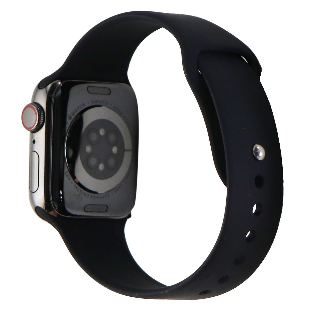 Apple Watch Series 6 (GPS + LTE) A2293 40mm Graphite Stainless Steel/Blk Sp Band Smart Watches Apple - Simple Cell Bulk Wholesale Pricing - USA Seller