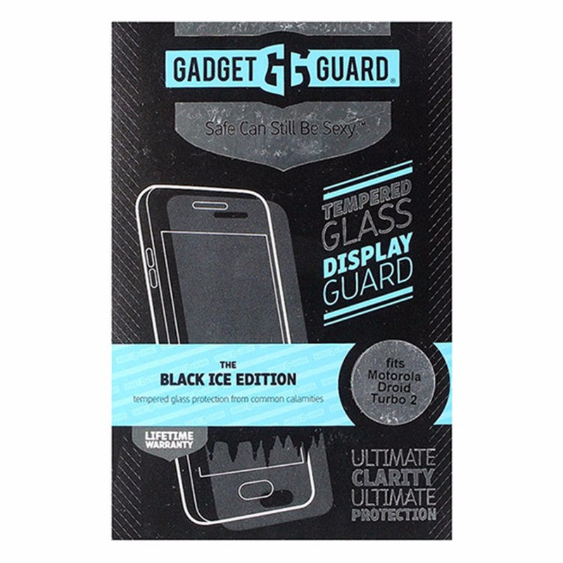 Gadget Guard Black Ice Tempered Glass for Motorola Droid Turbo 2 - Clear Cell Phone - Screen Protectors Gadget Guard - Simple Cell Bulk Wholesale Pricing - USA Seller