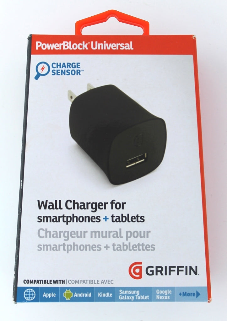 Griffin PowerBlock Universal with ChargeSensor Adaptive Charging Cell Phone - Chargers & Cradles Griffin - Simple Cell Bulk Wholesale Pricing - USA Seller