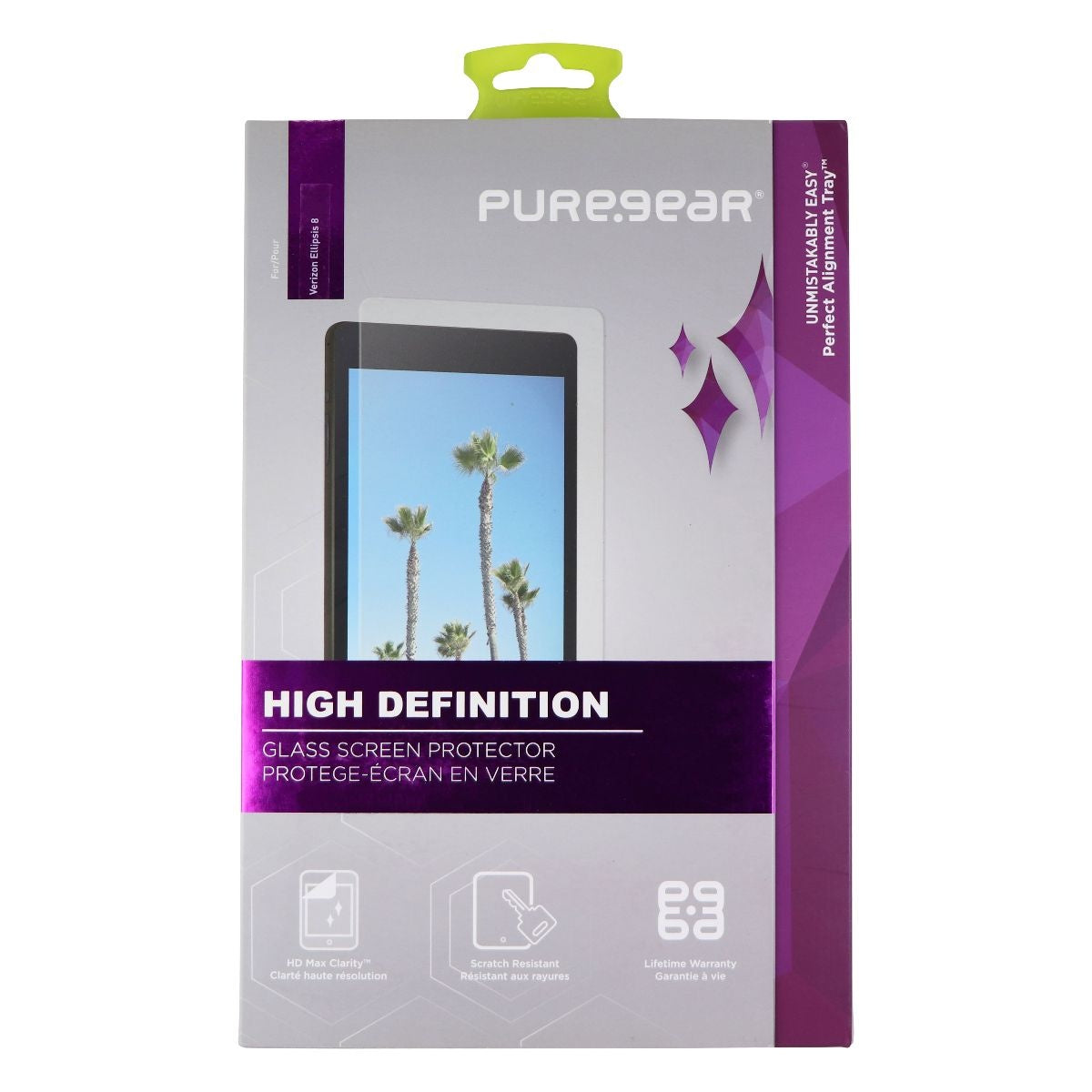 PureGear High Definition Glass Screen Protector for Verizon Ellipsis 8 Tablets Cell Phone - Screen Protectors PureGear - Simple Cell Bulk Wholesale Pricing - USA Seller