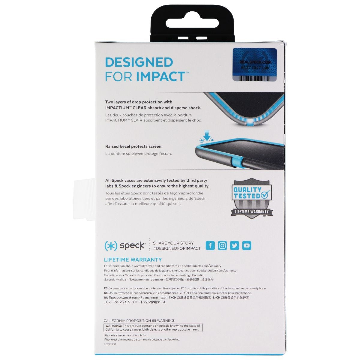 Speck Presidio Case (3 Pack) for Apple iPhone 8/7/SE 2nd Gen - Pink/Gold/Purple Cell Phone - Cases, Covers & Skins Speck - Simple Cell Bulk Wholesale Pricing - USA Seller