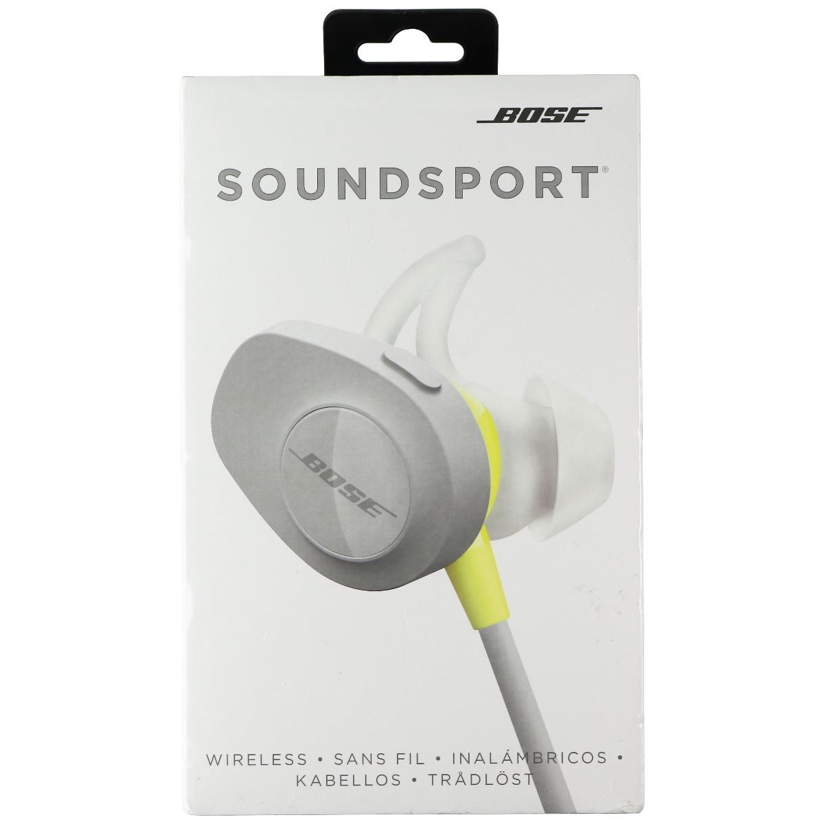 Bose SoundSport Wireless, Sweat Resistant, In-Ear Headphones - Citron Portable Audio - Headphones Bose - Simple Cell Bulk Wholesale Pricing - USA Seller