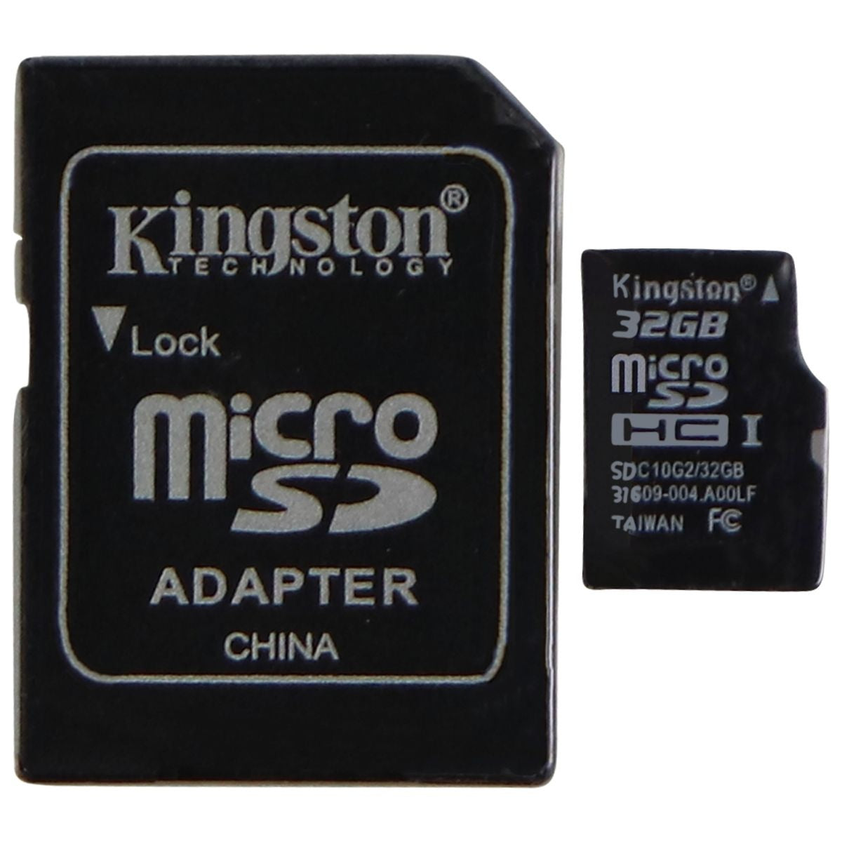 Kingston Digital 32GB microSDHC Class 10 UHS-I 45MB/s Memory Card + SD Adapter Cell Phone - Memory Cards Kingston - Simple Cell Bulk Wholesale Pricing - USA Seller